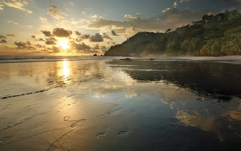 Getting ready for sunset at Playa Manuel Antonio
