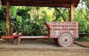 Cultural attraction in Costa Rica Diamante-casita-ox-cart-costa-rica-culture