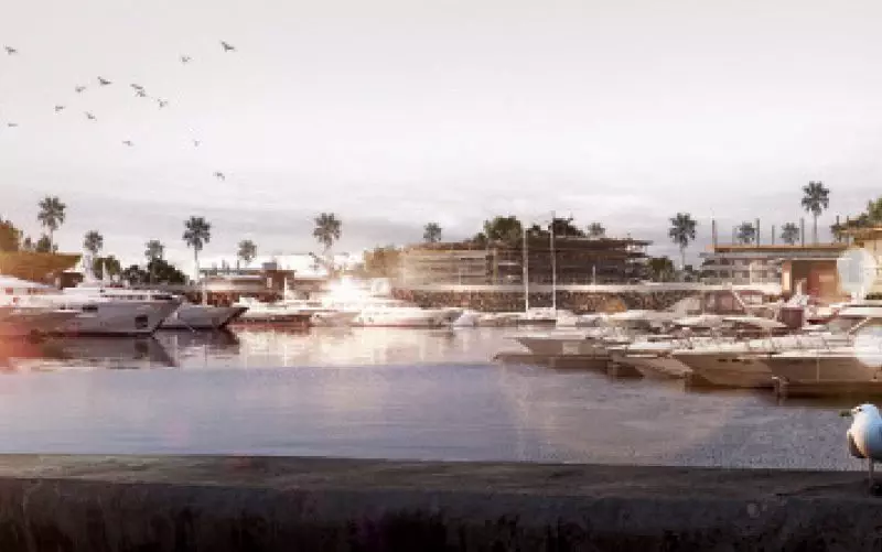 rendering of new marina in limon costa rica